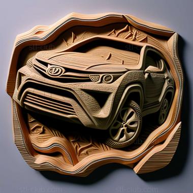3D модель Toyota RAV4 EV (STL)